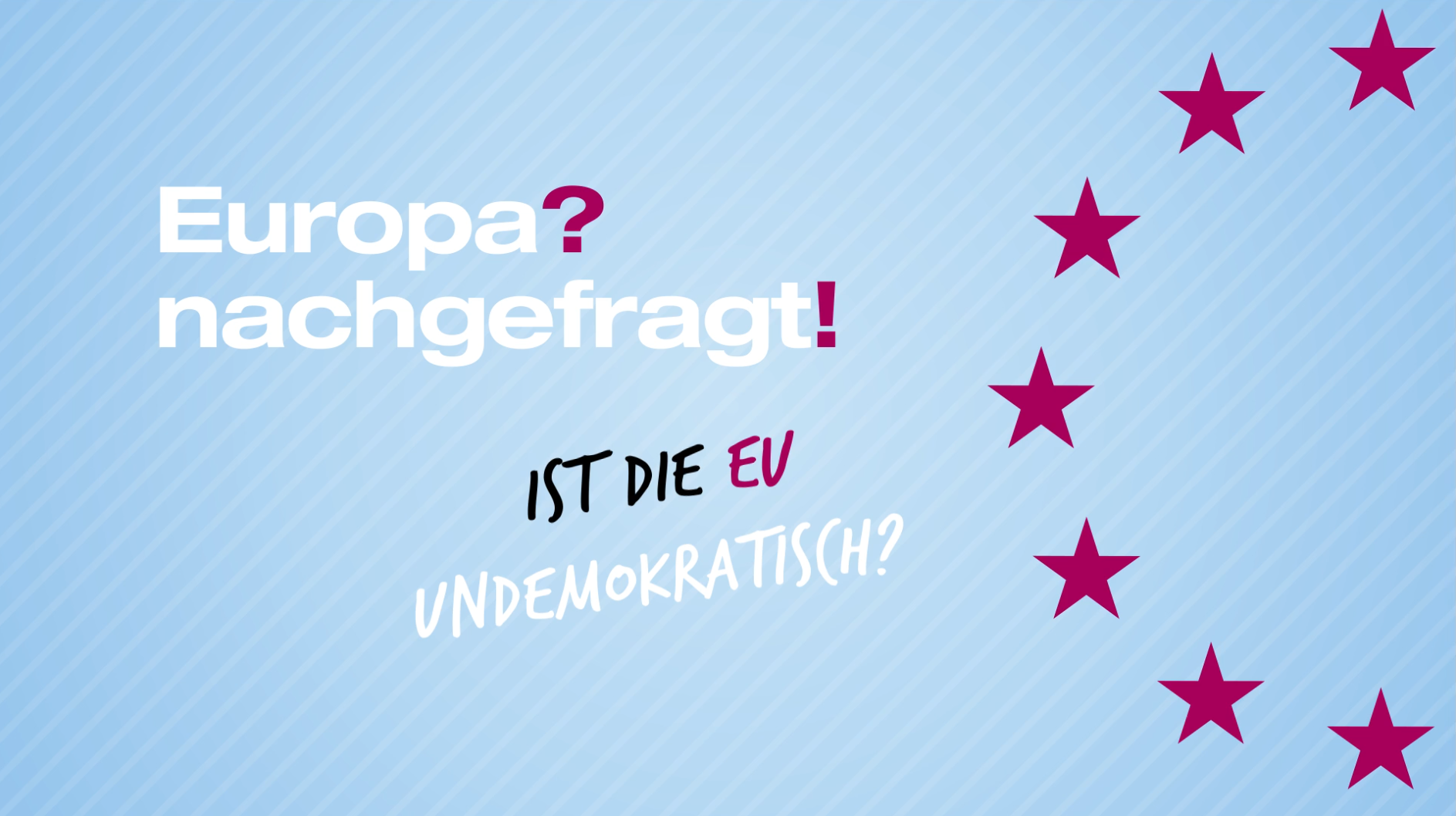 Titelslide "Ist die EU undemokratisch?"