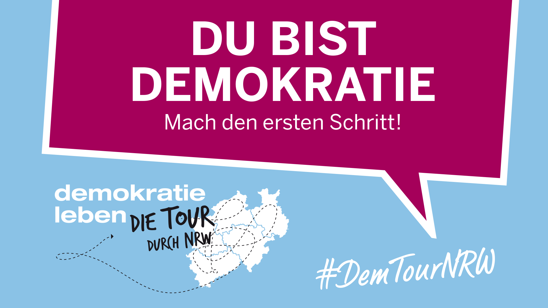 Logo Demokratie Tour NRW